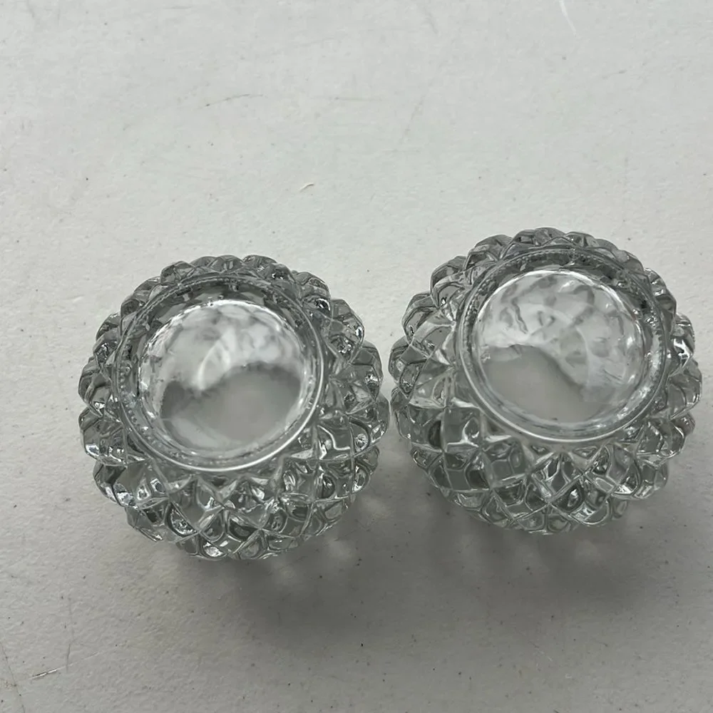Pair of Mikasa Crystal Candle Holders 🌸